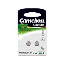 Patareid Camelion Alkaline Button Celles 1.5V, LR626/AG4/LR66/377, 2 tk. hind ja info | Patareid | kaup24.ee