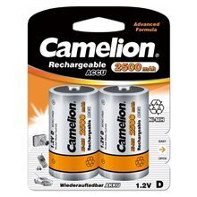 Patareid Camelion Rechargeable Batteries Ni-MH, D/HR20, 2500 mAh, 2 tk hind ja info | Patareid | kaup24.ee