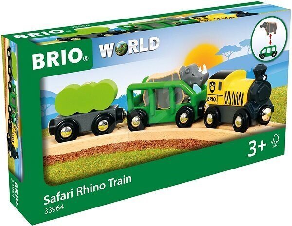 Safari Rhino rong Brio Railway, 33964 hind ja info | Poiste mänguasjad | kaup24.ee