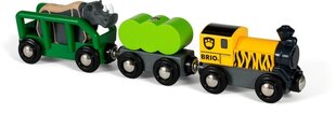 Сафари Rhinо поезд Brio Railway, 33964 цена и информация | Развивающий мелкую моторику - кинетический песок KeyCraft NV215 (80 г) детям от 3+ лет, бежевый | kaup24.ee