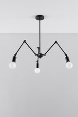 Sollux подвесной светильник Stark 3 Black цена и информация | Потолочный светильник, 38 x 38 x 24 см | kaup24.ee