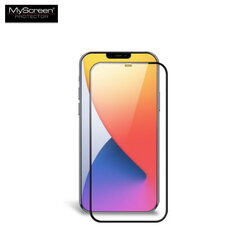 Защитное стекло дисплея MyScreen Diamond Edge Full Glue Apple iPhone 12/12 Pro черное цена и информация | Защитные пленки для телефонов | kaup24.ee