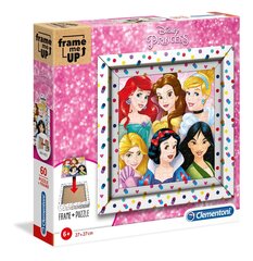 Pusle raamiga Clementoni Disney Princess, 60 o. hind ja info | Pusled | kaup24.ee