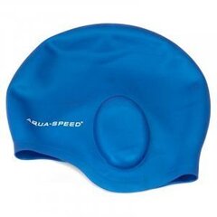 Ujumismüts Aqua Speed Ear Cap, sinine hind ja info | Ujumismütsid | kaup24.ee