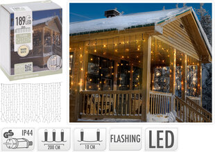 Новогодняя гирлянда штора, 189 светодиодов цена и информация | Гирлянды | kaup24.ee