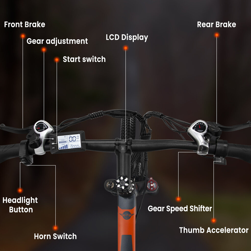 Elektriratas Gunai GN29, 29", must цена и информация | Elektrirattad | kaup24.ee