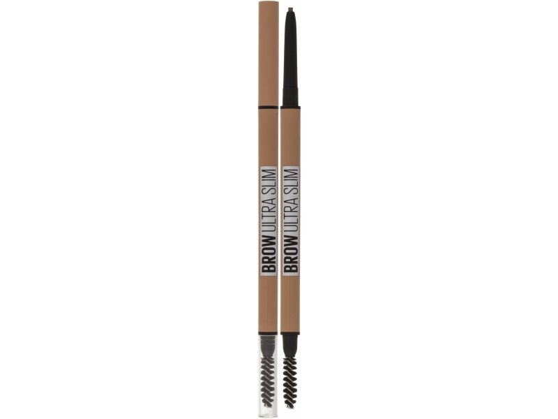 Automaatne kulmupliiats harjaga Maybelline New York Brow Ultra Slim Deep Brown, 9 g цена и информация | Kulmuvärvid, -pliiatsid | kaup24.ee