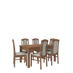 Обеденный гарнитур ADRK Furniture Rodos 53, светло-коричневый цена и информация | Комплекты мебели для столовой | kaup24.ee
