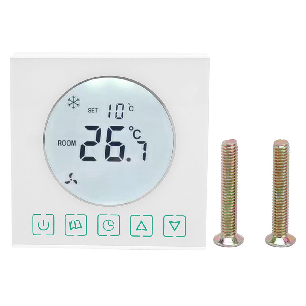 Sanitaartehnilised põrandakütte termostaat Seinale riputatava katla temperatuuri juhtpaneeli lüliti termostaat valge AC220V цена и информация | Boilerid | kaup24.ee