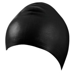 Fabric swimcap with plastic lining and adjustable velcro closure 3473 20 black цена и информация | Шапочки для плавания | kaup24.ee