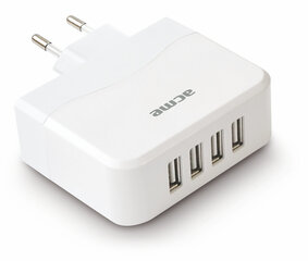 USB laadija Acme CH16, 4 pesa hind ja info | Mobiiltelefonide laadijad | kaup24.ee