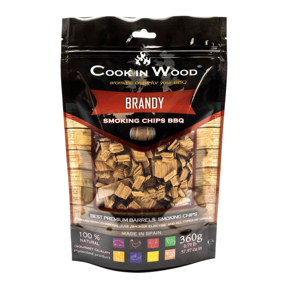 Brändi suitsulaastud, Cook In Wood, Brandy BBQ chips, 360 g цена и информация | Suitsuahjud, tarvikud | kaup24.ee