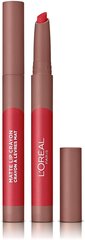 Huulepulk L'Oreal Paris Infaillible Matte Crayon 2,5 g, 108 Hot Apricot цена и информация | Помады, бальзамы, блеск для губ | kaup24.ee