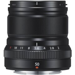 Fujinon XF 50mm f/2 R WR objektiiv, black hind ja info | Objektiivid | kaup24.ee