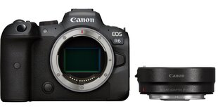 Canon EOS R6 Body + Mount Adapter EF-EOS R цена и информация | Цифровые фотоаппараты | kaup24.ee