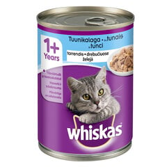 WHISKAS консервы для кошек с тунцом в желе, 400 г цена и информация | Кошачьи консервы | kaup24.ee