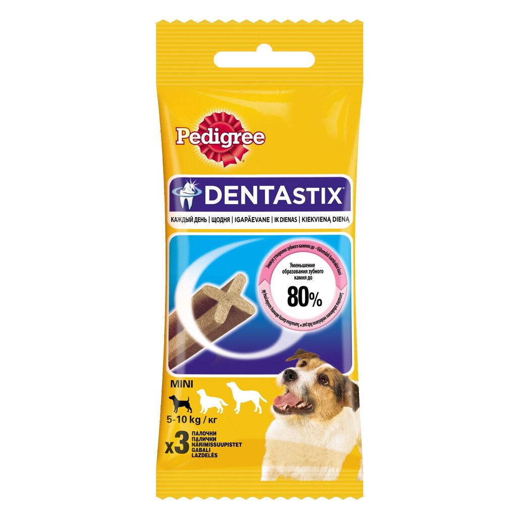 Pedigree DentaStix närimissuupiste väikestele koertele, 3 tk hind ja info | Maiustused koertele | kaup24.ee