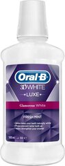 Жидкость для полоскания рта Oral-B 3D White Luxe, 500 мл цена и информация | Для ухода за зубами | kaup24.ee