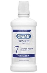 Жидкость для полоскания рта Oral-B 3D White Luxe, 500 мл цена и информация | Для ухода за зубами | kaup24.ee