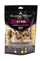 Punase veini suitsulaastud, Cook In Wood, Red Wine BBQ chips, 360 g цена и информация | Коптильни, аксессуары | kaup24.ee