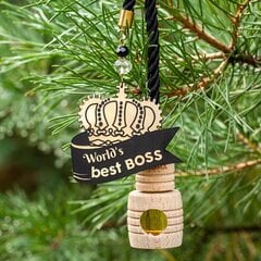 Освежитель воздуха для автомобиля "World's best boss" цена и информация | Освежители воздуха для салона | kaup24.ee