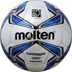 Soccerball futsal competition F9V4800 FIFA synth.leather, white/blue/silver цена и информация | Molten Футбольный мяч. | kaup24.ee
