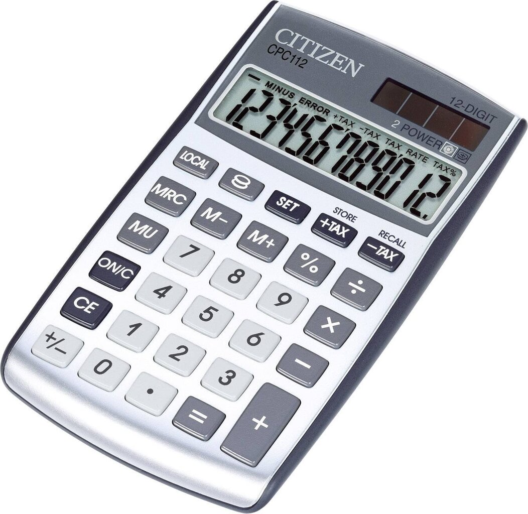 Kalkulaator Citizen CPC 112WB цена и информация | Kirjatarbed | kaup24.ee