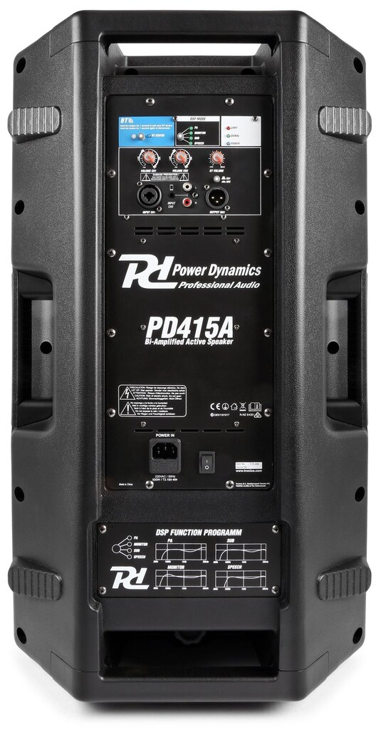 Aktiivkõlar 15 "1400W PD415A Power Dynamics, must цена и информация | Kõlarid | kaup24.ee