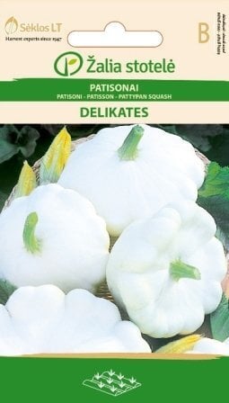 Patisson Delikates цена и информация | Köögivilja-, marjaseemned | kaup24.ee
