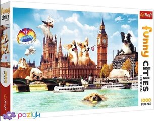 Pusle Trefl Funny Cities - Dogs In London, 1000 tk. hind ja info | Pusled | kaup24.ee