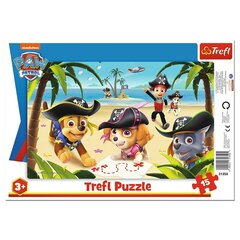 Raamiga pusle Paw Patrol Friends, 15 tk. hind ja info | Pusled | kaup24.ee