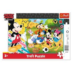 Raamiga pusle Trefl Disney Mickey In Countryside, 15 tk. hind ja info | Pusled | kaup24.ee