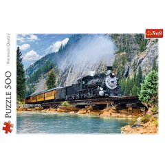 Головоломка Trefl Puzzle Горный поезд, 500 д. цена и информация | Пазлы | kaup24.ee