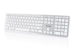 Беспроводная клавиатура Blow 78-142#, белая цена и информация | Клавиатура с игровой мышью 3GO COMBODRILEW2 USB ES | kaup24.ee