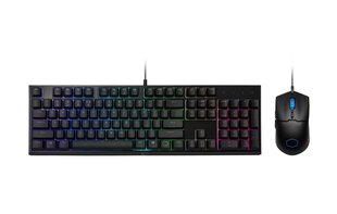 Klaviatuur Cooler Master MS-110-KKMF1-US, must цена и информация | Клавиатуры | kaup24.ee