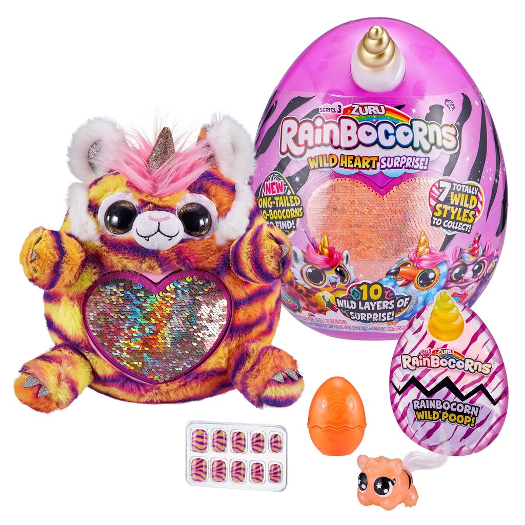 Pehme mänguasja aksessuaaridega Rainbocorns Sequin Surprise, 3. seeria, 9215 цена и информация | Tüdrukute mänguasjad | kaup24.ee