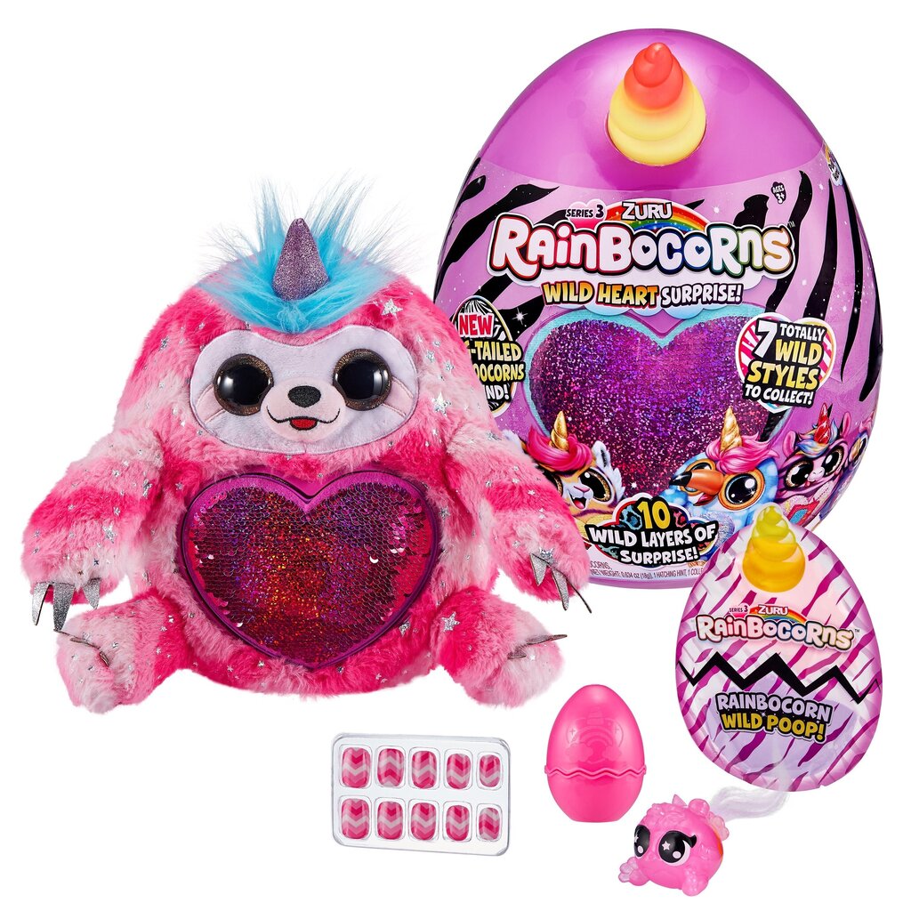 Pehme mänguasja aksessuaaridega Rainbocorns Sequin Surprise, 3. seeria, 9215 hind ja info | Tüdrukute mänguasjad | kaup24.ee