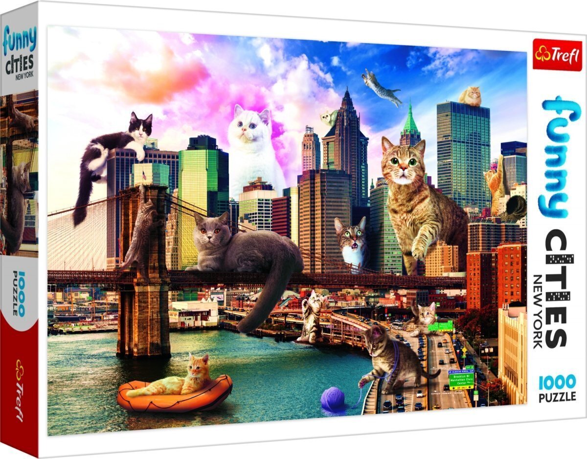 Pusle Trefl Puzzle "Kassid New Yorkis", 1000 tk hind ja info | Pusled | kaup24.ee