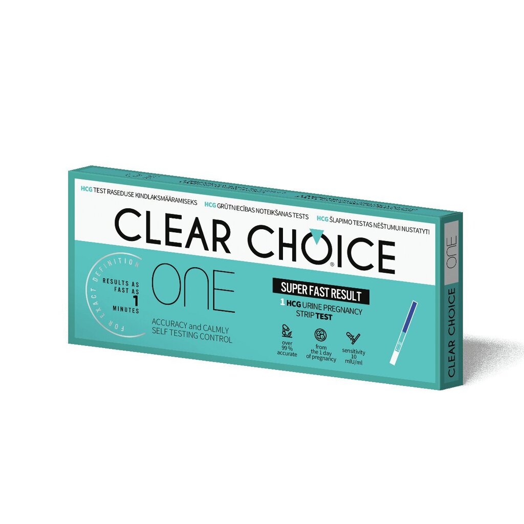 Rasedustest Clear Choice One 1 tk Teip hind ja info | Esmaabi | kaup24.ee