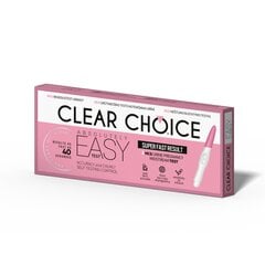 Тест на беременность Clear Choice Easy тест (ранний тест на беременность, чувствительность 10мМЕ / мл) цена и информация | Аптечки | kaup24.ee