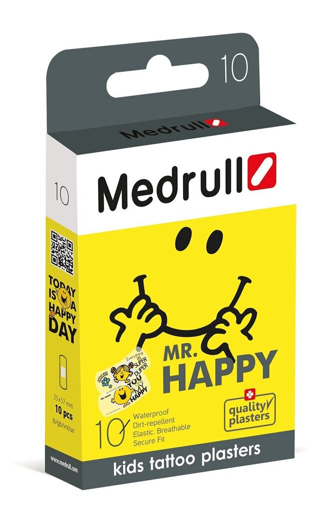 Plaaster Medrull "Mr.Happy" N10 цена и информация | Esmaabi | kaup24.ee