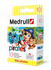 Водоотталкивающий пластырь Medrull "Pirates" N10 цена и информация | Аптечки | kaup24.ee