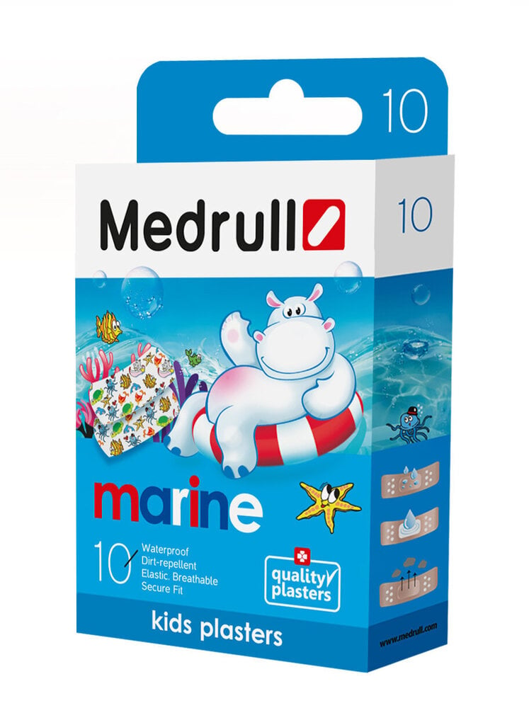 Plaaster Medrull Kids Marine N10 hind ja info | Esmaabi | kaup24.ee