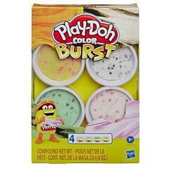 Plastiini komplekt Play-Doh Color Burst, 4 x 56 g hind ja info | Arendavad mänguasjad | kaup24.ee