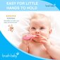 Näritava otsaga hambahari (0-3 eluaastat) Brush Baby FlossBrush - roosa цена и информация | Suuhügieen | kaup24.ee