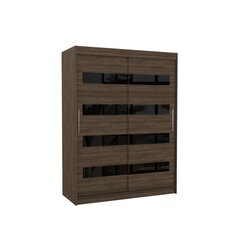 Шкаф ADRK Furniture Martinez, темно-коричневый/черный цена и информация | Шкафы | kaup24.ee