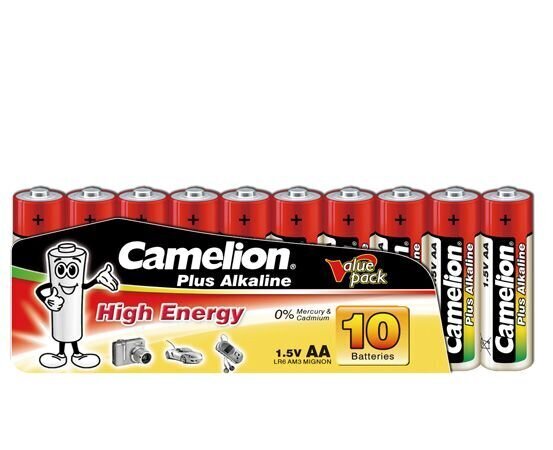 Camelion patareid Plus Alkaline, 1.5 V, AA/LR06, 10 tk цена и информация | Patareid | kaup24.ee