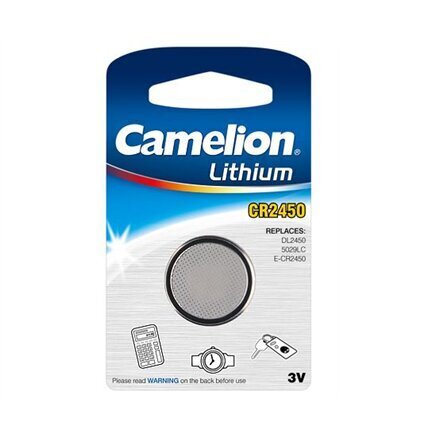 Camelion patarei Lithium Button Celles 3 V, CR2450, 1 tk цена и информация | Patareid | kaup24.ee