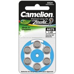 Camelion patareid kuuldeaparaadile, Zinc Air Celles, 1.4 V, A675/ZL675, 6 tk hind ja info | Patareid | kaup24.ee