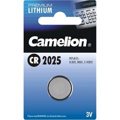 Батарейка Camelion Lithium Button celles 3 V, CR2025, 1 шт. цена и информация | Батарейки | kaup24.ee